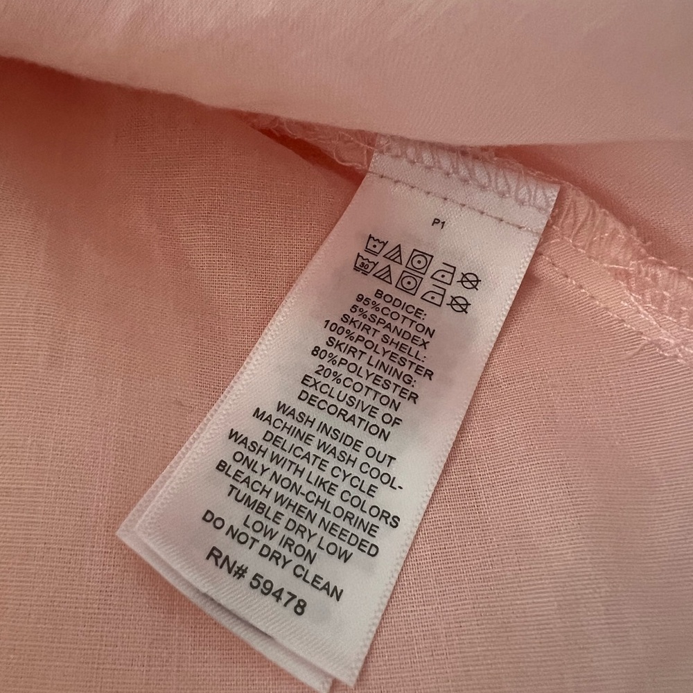 Isaac Mizrahi Peach Tulle Easter Ruffle Dress w/ Bunnies | Baby Girl 0-3 Months - Picture 7 of 8